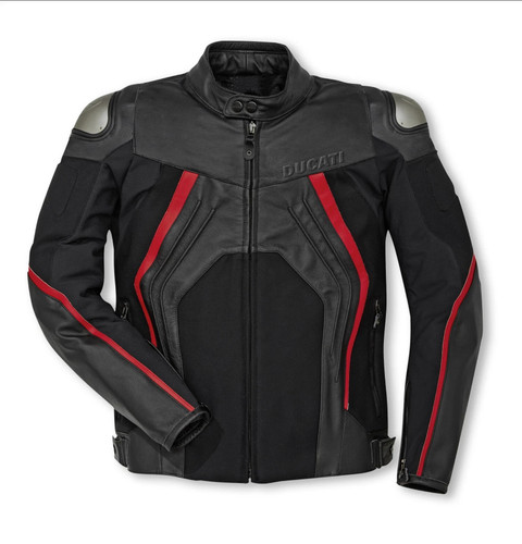 Ducati black leather - leather, jacket