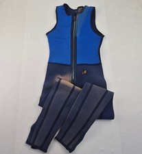 CRESSI Full Length Wetsuit Medium Blue Men's Neoprene Diving Scuba Swimming Suit