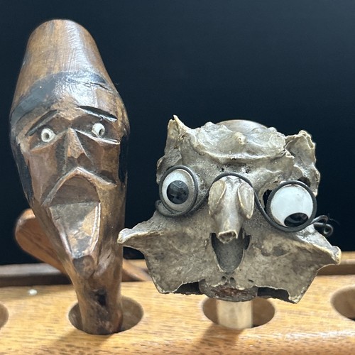 Two vintage novelty faces - vintage,