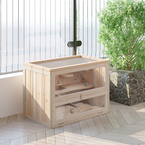 Wooden hamster cage mouse - wooden,