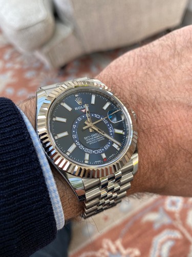 Rolex sky dweller blue - blue, dial