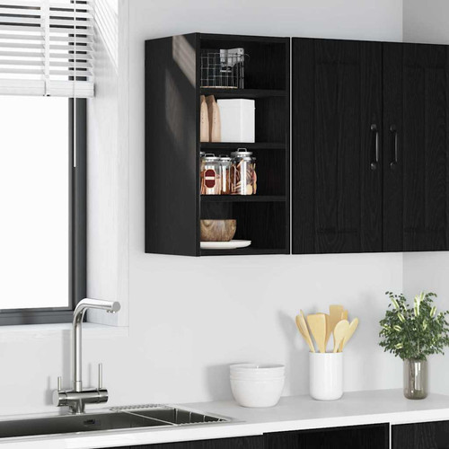 Hanging cabinet black oak - hanging, 60cm
