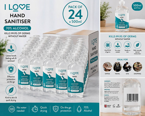 24x hand sanitiser - 24x, instant