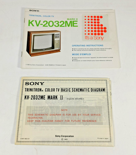 Sony trinitron manuals - manuals, &