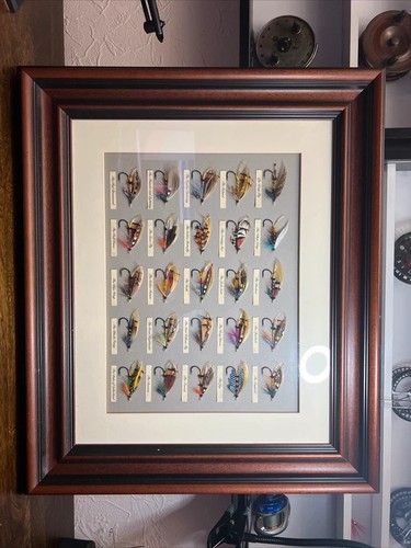 Framed classic salmon flies - classic,