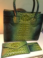 Crocodile Pattern Tote Handbag