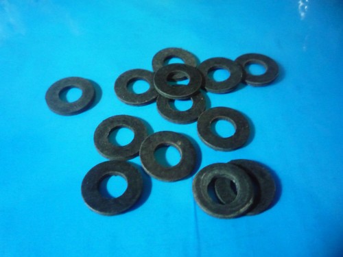 Black rubber washers - black,
