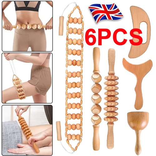 6pcs wood therapy massage - wood,