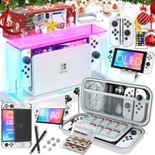 Switch OLED Accessory Bundle for Nintendo Switch OLED Accessories, 27 in 1 Kit