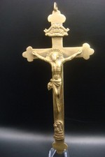 Large Vintage Brass Crucifix