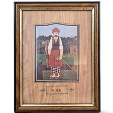 Vintage Framed Print GOLF By