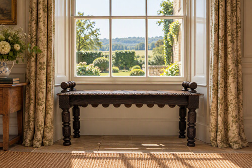 Victorian carved oak - carved, window