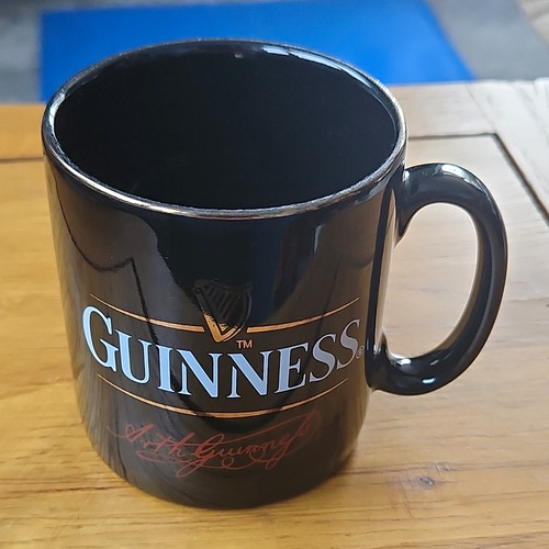 Guinness black ceramic - guinness, mug