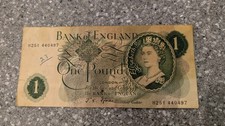 BANK OF ENGLAND £1 note 1967