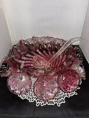 Pink cranberry swirl - pink, 12”x