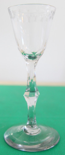 Georgian wine glass knopped - glass,