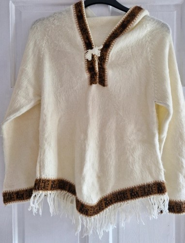 Alpaca wool cream pullover - wool,