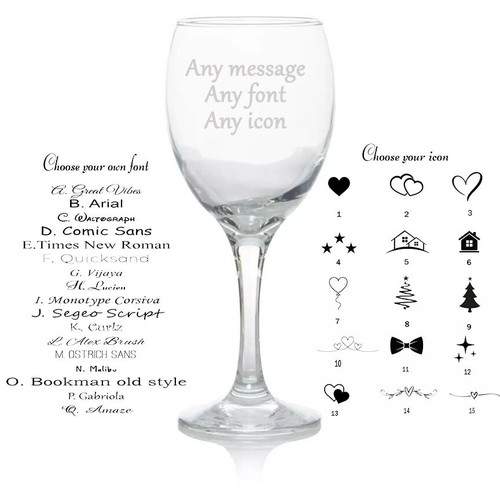 Personalised wine glass - personalised,
