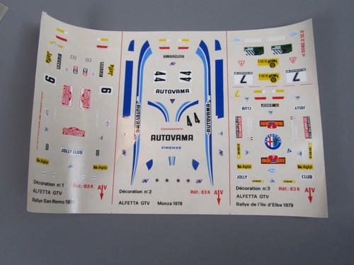 Solido decal alfetta gtv - solido,