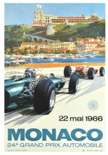 VINTAGE POSTER Monaco Grand