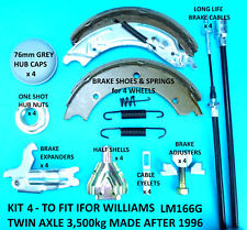 Twin Axle Brake Shoes & Cables