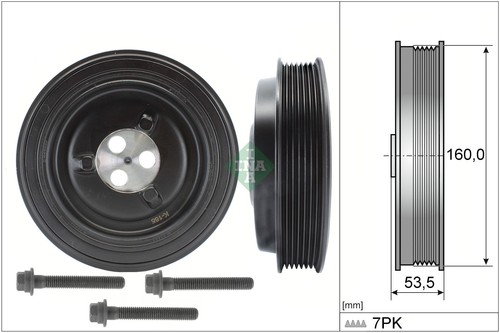 Belt pulley set crankshaft - pulley, set,
