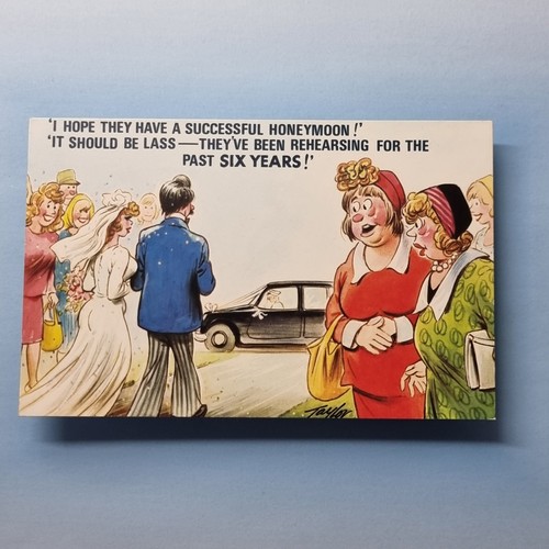 Comic postcard bride newly - comic,