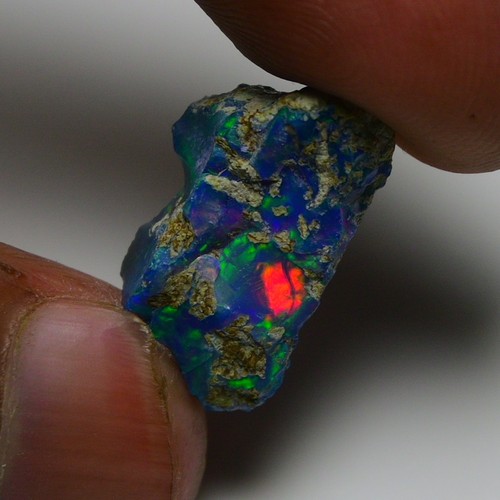 Natural black opal rough - black,