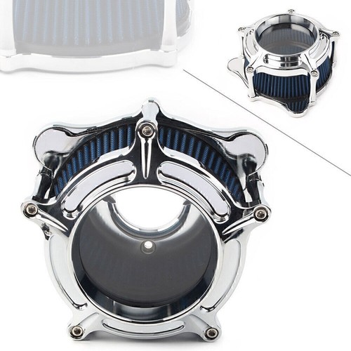 Chrome cnc air cleaner intake - cnc,