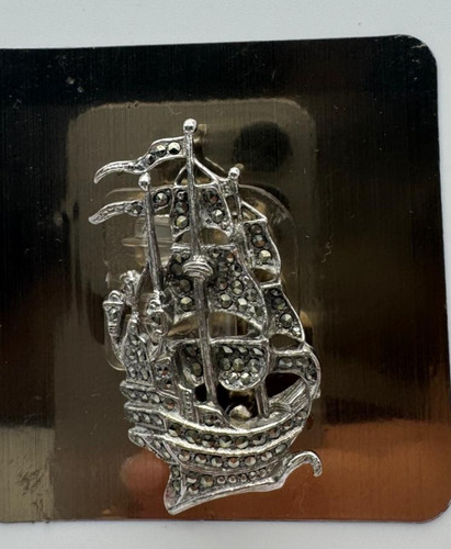 Vintage original silver tone