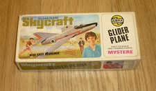 1970s Airfix Skycraft - Mystere Glider Plane - polystyrene/card kit