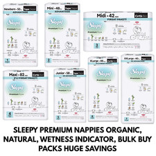 Sleepy Baby Nappies Nappy Premium Organic Cotton Wetness Indicator Leak Proof