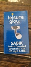 SABIK Switched Directional LED Spot Light with USB - Caravan Motorhome -  LG250 