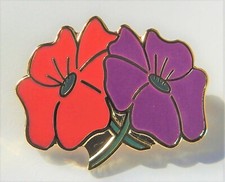 Purple Poppy badges -