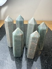 6 X Amazonite Tower Point Obelisk Crystal Wand Gemstone Wholesale 1kg Joblot L1