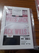 Jack Wills , 3 X Hipster Briefs , Age 7-8yrs