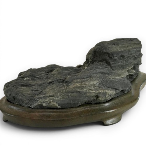 Suiseki cliff landscape - suiseki,