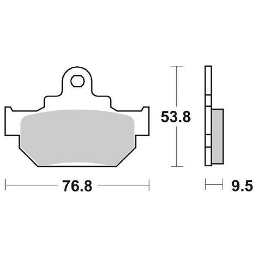 Brake pads sbs 582hf for - brake,
