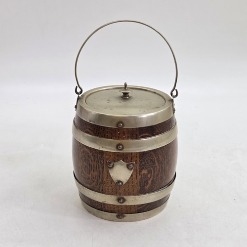 Barrel shaped biscuit jar ice - barrel,