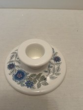 Vintage 80's Wedgwood bone China Clementine Candle Holder 3.5cm High VGC