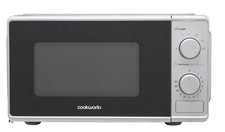 Cookworks Manual Microwave Countertop 700W 17L Compact  Silver 3122332