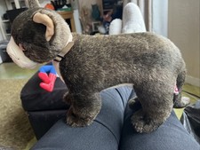 Large Brown Cat Plush TY Toy With Gold Collar 1999 - 9” High 16” Long