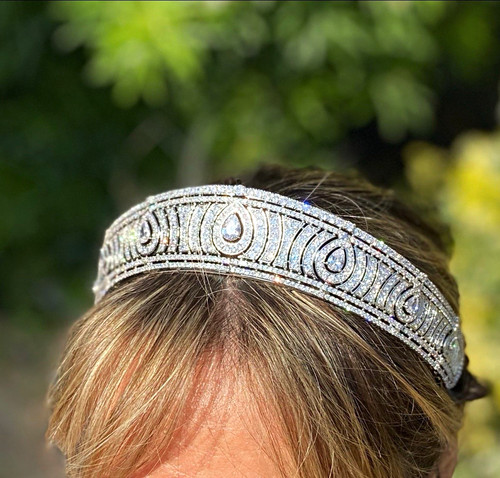Bridal tiara baroque - bridal, with