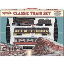 Classic Train Set Retro Large Battery Operated Toy Lights Sounds Track Kids Gift