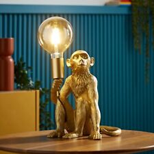 Gold Animal Table Lamp Monkey
