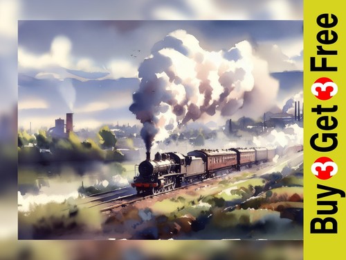 Steam train journey - steam,