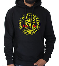 Cobra Kai Logo Hoodie Strike First Karate Kid Tv Martial Arts Dojo Jumper Gift