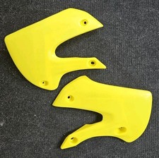 NEW SHOP SOILED CEMOTO SUZUKI RM65 YELLOW RADIATOR SCOOPS 2003-2005 MODELS