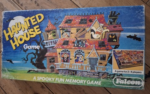 Vintage haunted house board - haunted,