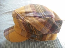 Barts Amsterdam Giana Wool Blend Checked Cap Size S/M